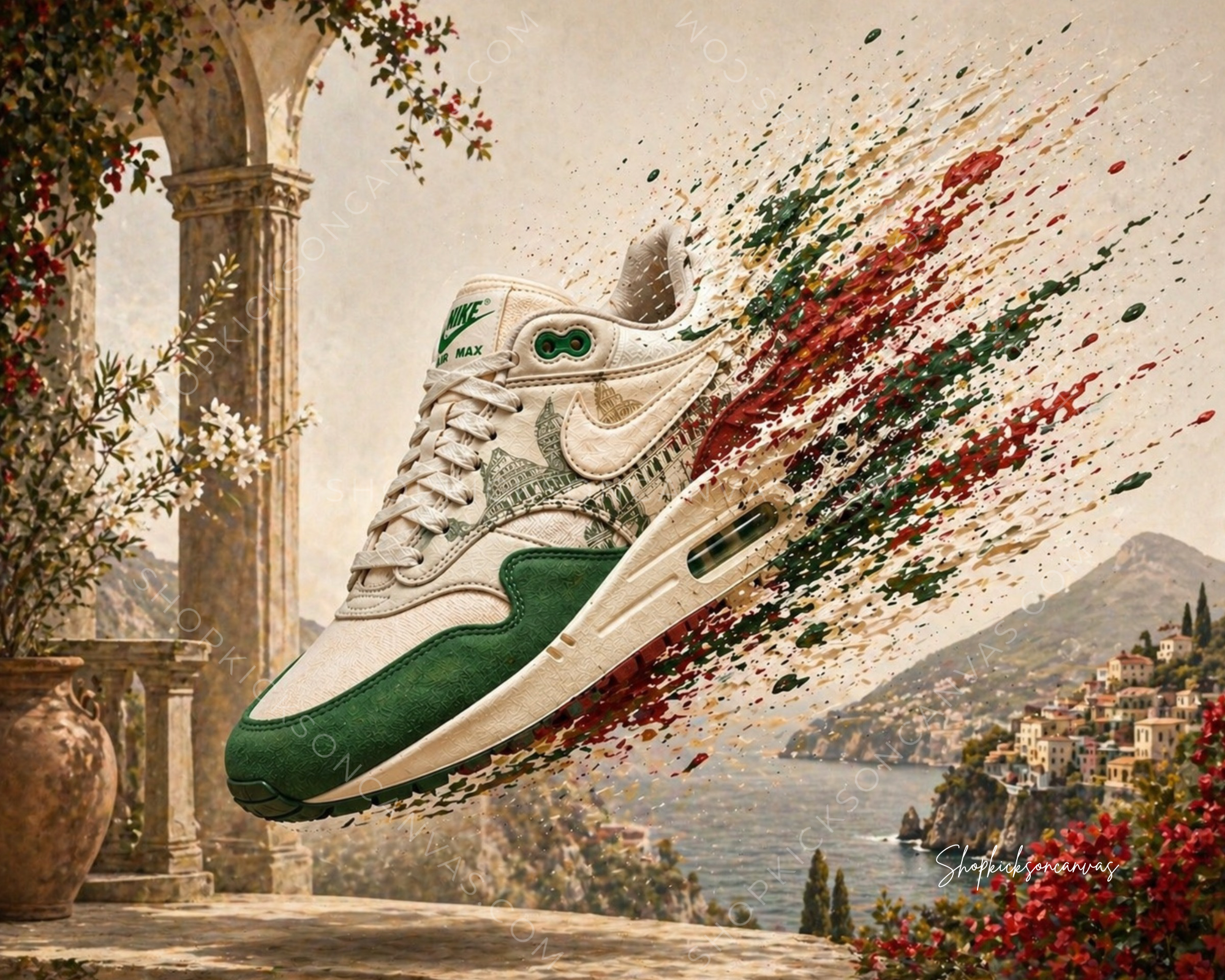 "Skyline Motion: Amalfi Drift Air Max 1 Canvas"