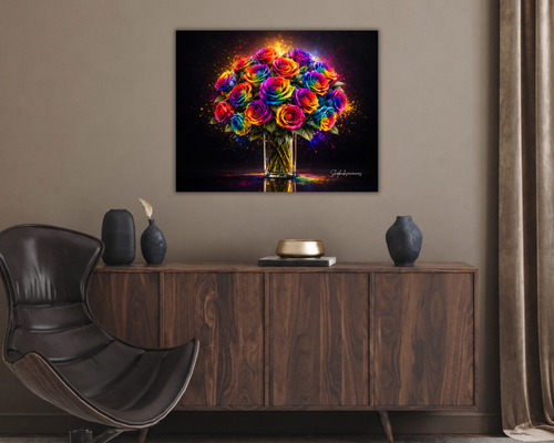 "Color In Bloom: Where Vibrance Comes Alive Canvas"