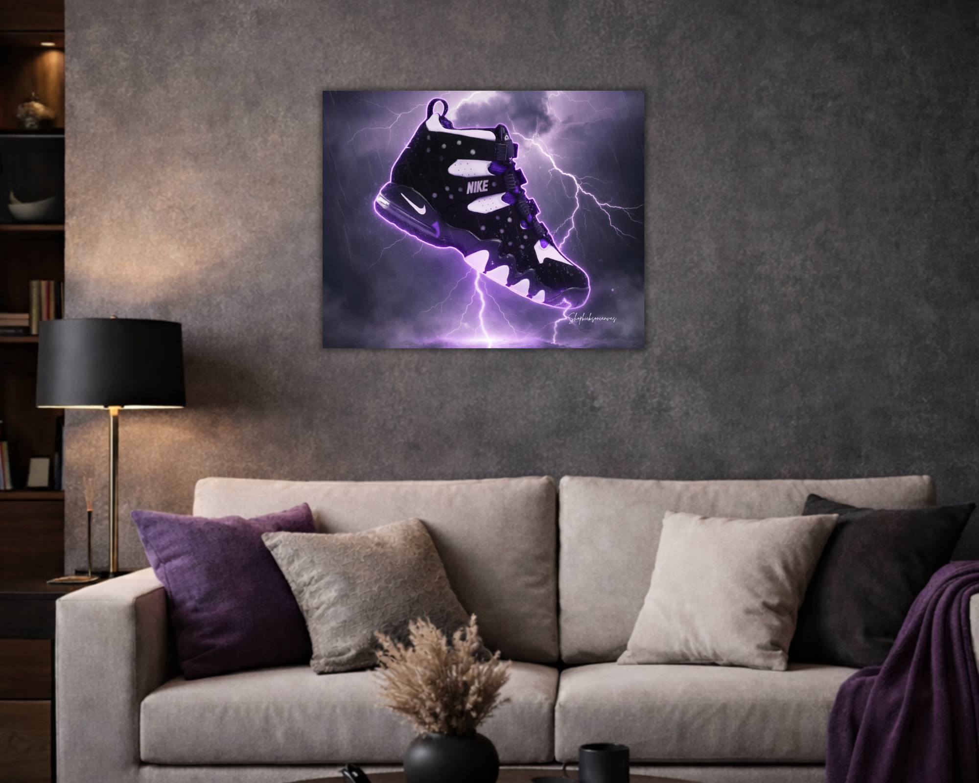 "Thunder Strike: Electric CB4 Kicks Canvas"