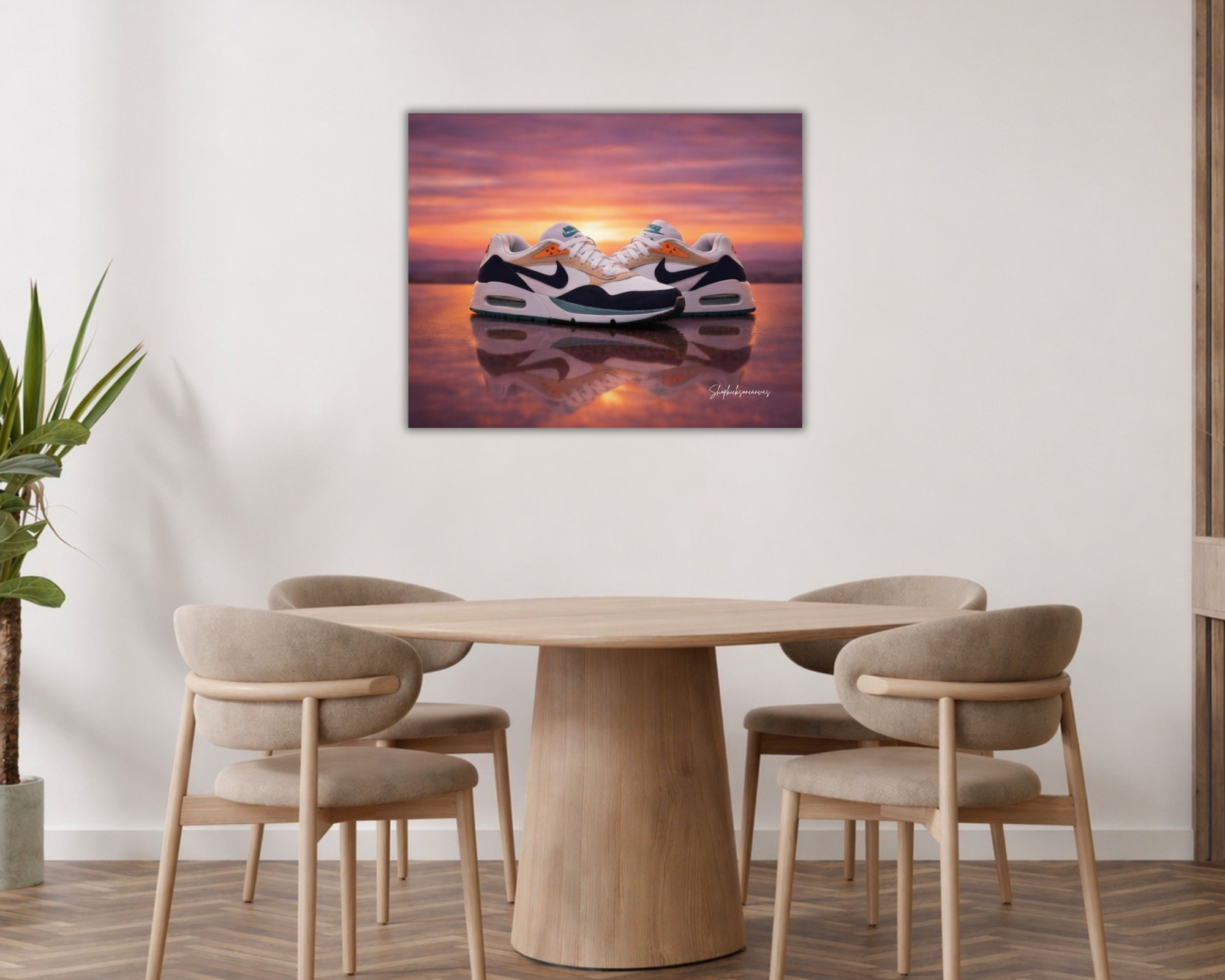 “Sunset Drift: Air Max Correlate Luxury Canvas”