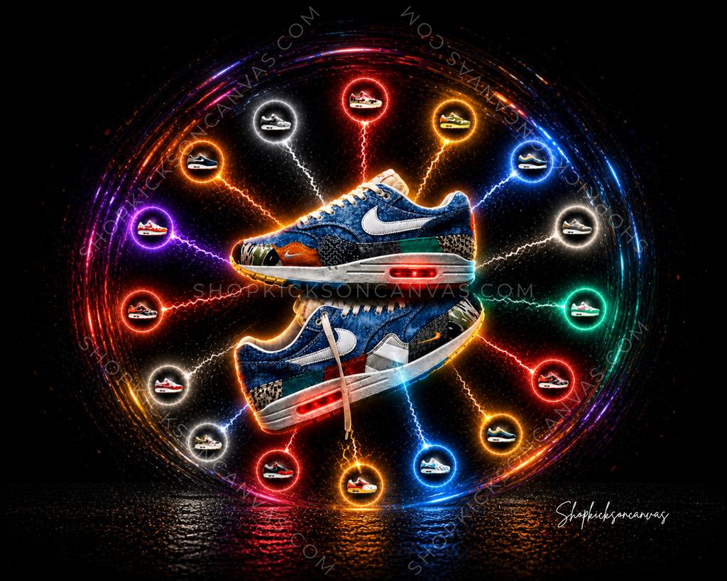 "Orbit Energy: Electric Motion Air Max 1 Master Canvas"